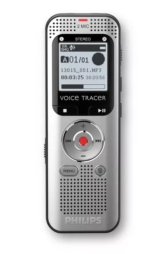 Philips Voice Tracer DVT2015 dictaphone Internal memory & flash card Silver