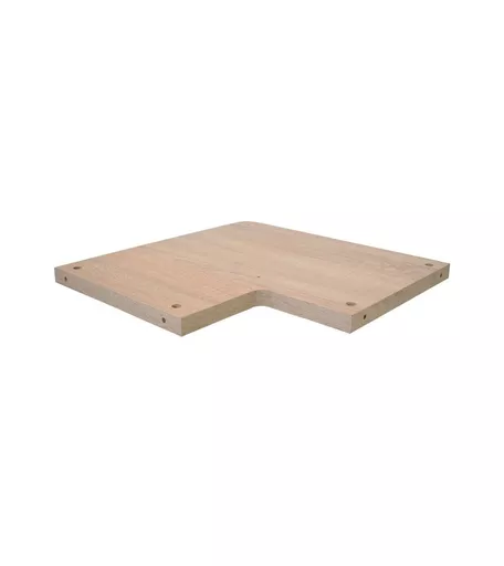 Oak Corner Shelf for Cube Shelving