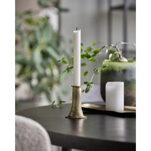 Candle holder, Ticca, Antique gold finish, Small