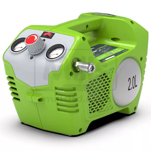MDU Cordless Compressor with 2 x 40v 4Ah Batteries, Charger & Hose