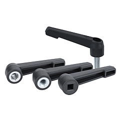 K0175 - Non Adjustable Clamp Levers In plastic & Steel