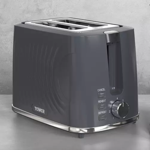 Sonar 2 Slice Textured Toaster