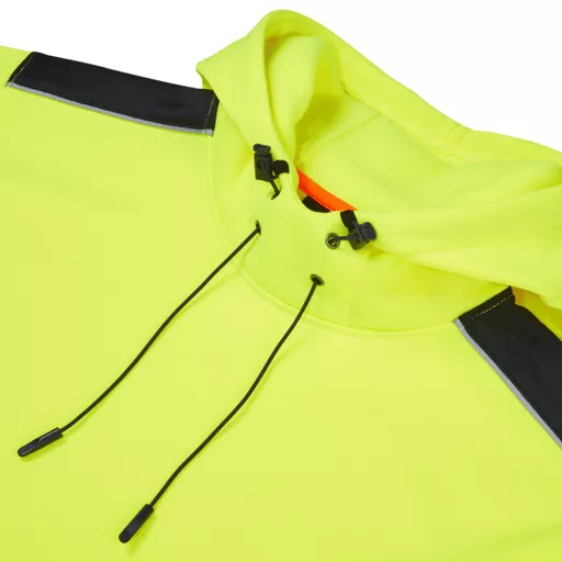 SYS702-YN-System-Hi-Vis-Eco-Yellow-Navy-Hoodie-Detail With Segmented Tape.png