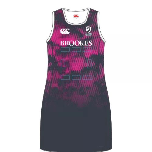 PRE-ORDER Oxford Brookes University Netball Womens Bespoke Home Playing Dress