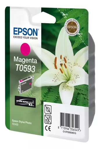 Epson C13T05934010/T0593 Ink cartridge magenta, 520 pages 13ml for Epson Stylus Photo R 2400