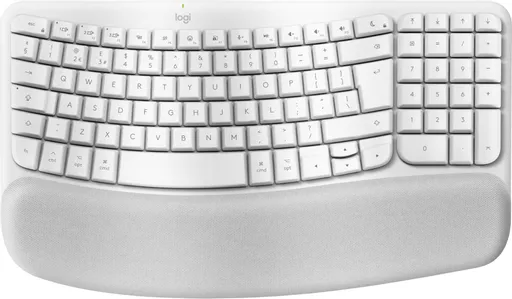 Logitech Wave Keys for Mac keyboard Bluetooth QWERTY UK English White