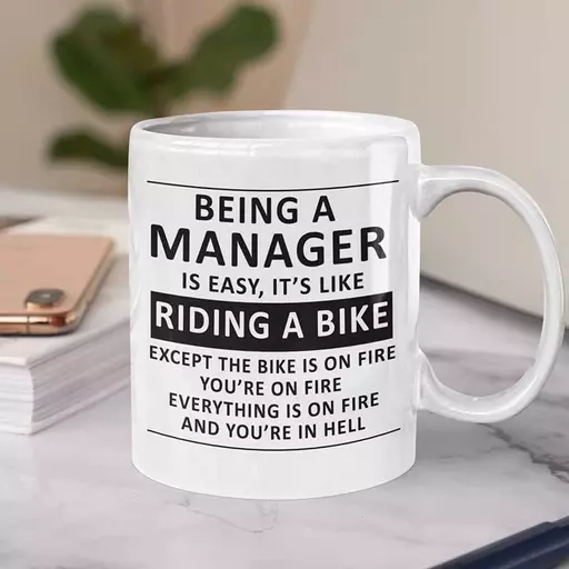 Personalised Funny Mug Being a manager is easy Funny Gifts for Manager, boss
