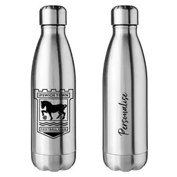 Ipswich Town FC Crest Silver Insulated Water Bottle.jpg