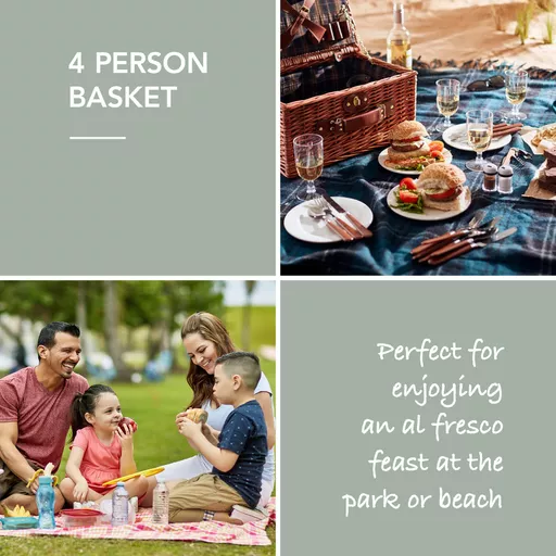 Heritage 4 Person Picnic Hamper