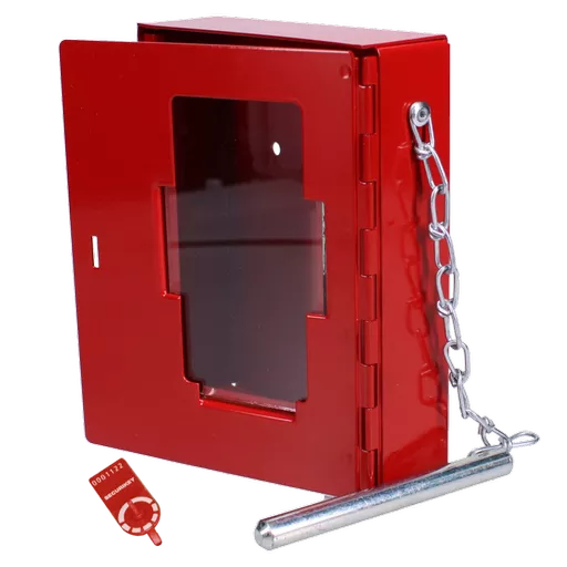 SECURIKEY EK0 Emergency Key Box Glass Fronted With Tamper Seal & Hammer