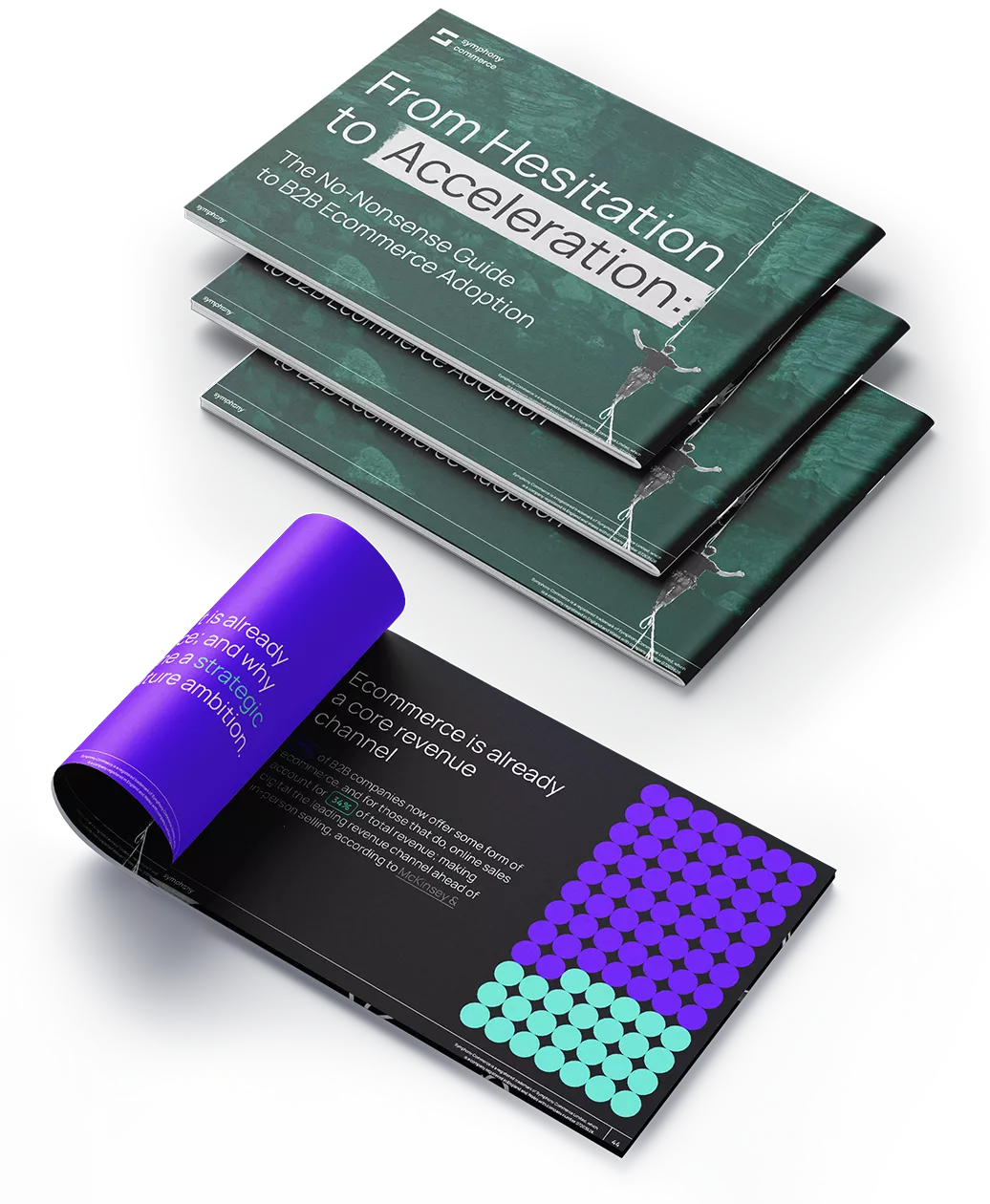 Mockup PDF version of the First-Time Adopters Whitepaper by Symphony Commerce