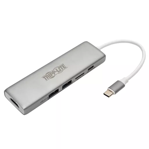 Tripp Lite U442-DOCK10-S USB-C Dock - 4K HDMI, USB 3.2 Gen 1, USB-A Hub Ports, Memory Card, 60W PD Charging