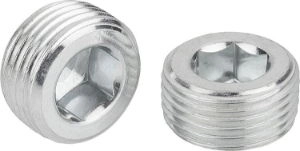 Screw Plug In Steel With Hex Socket Metric Sizes