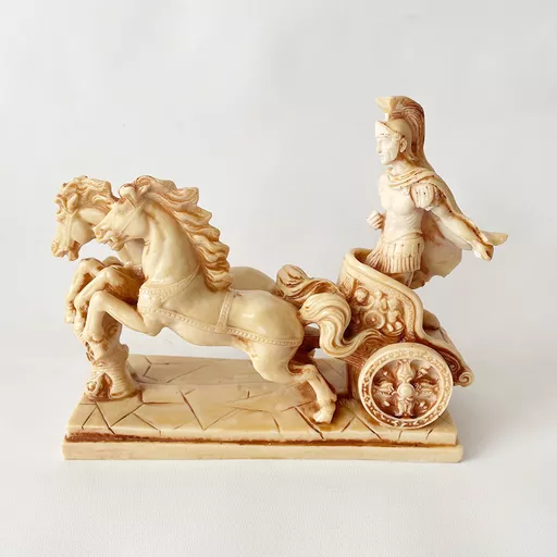 Resin Figurine - Chariot and Horses