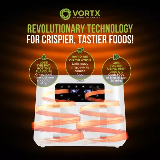 Tower Vortx Dual Basket Air Fryer - 8L – Topline Group