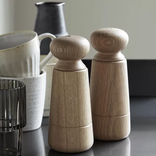 Salt and Pepper Grinder, Wardha, Oak