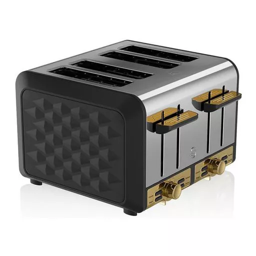 Gatsby 4 Slice Metal Toaster