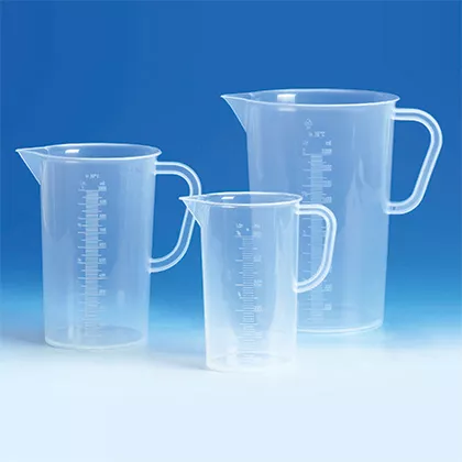 Jug 1000ml Clear Rigid PP Tall Form Graduated w/ Handle Each