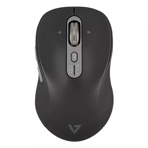 V7 MW600BT Dual Mode Bluetooth 2.4Ghz Fast, Side Scroll Mouse - USB-C Rechargeable - Wireless Connectivity - 2-Bluetooth Channels, 1-2.40 Ghz Channel - 7 Button(s) - Selectable 1000-1600-2400-3200 dpi - Battery included - Windows - MacOS - ChromeOS