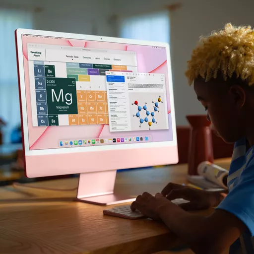 Apple iMac 24-inch with Retina 4.5K display: M1В chip with 8_core CPU and 7_core GPU, 256GB - Pink (2021)