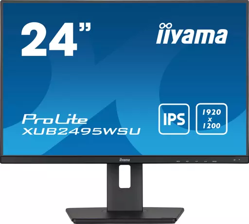 iiyama ProLite XUB2495WSU-B5 computer monitor 61.2 cm (24.1") 1920 x 1200 pixels WUXGA LCD Black