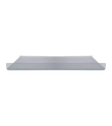 Perspex Slatwall Sloping Shelf with Lip - 60cm x 31cm