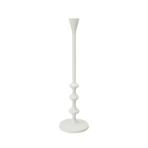 Candleholder, Malia, matt white, metal