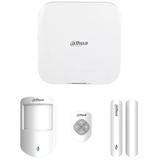 DAHUA Airshield Basic Alarm Kit Including Hub, 1 x PIR, 1 x Magnetic Contact and 1 x Key Fob