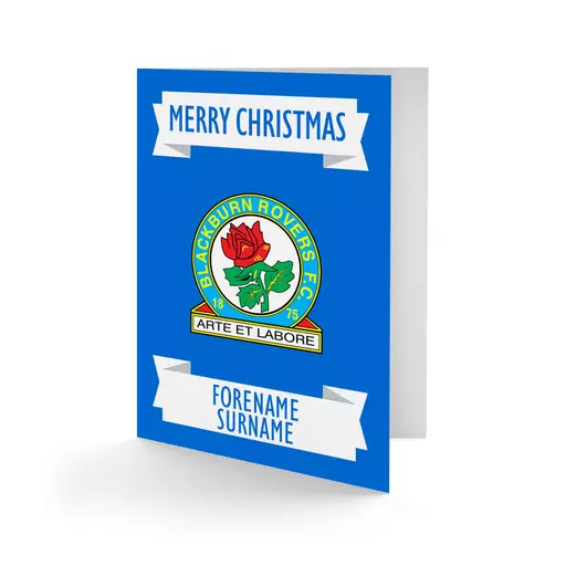 Blackburn Rovers FC Crest Christmas Card