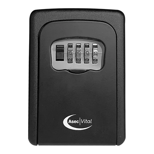 ASEC VITAL 4 Wheel Combination Key Safe Black