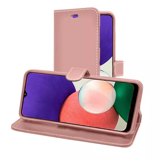 Wallet for Galaxy A22 5G - Rose Gold