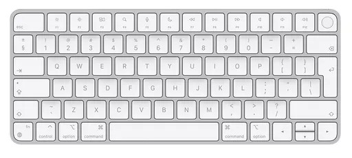 Apple Magic keyboard USB + Bluetooth English Aluminium, White