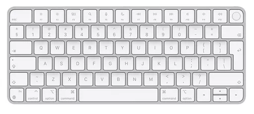 Apple Magic keyboard USB + Bluetooth English Aluminium, White