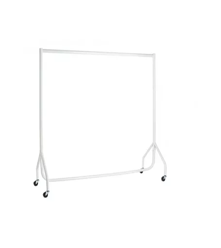 4ft Gloss White Heavy Duty Clothes Rail