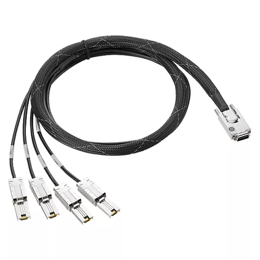 HPE Mini SAS High Density to Dual 2-lane Mini SAS High Density External Fanout 4 Meter Cable