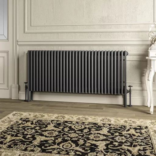 Imperia 4 Column Radiator 600 x 1460mm Matt Anthracite