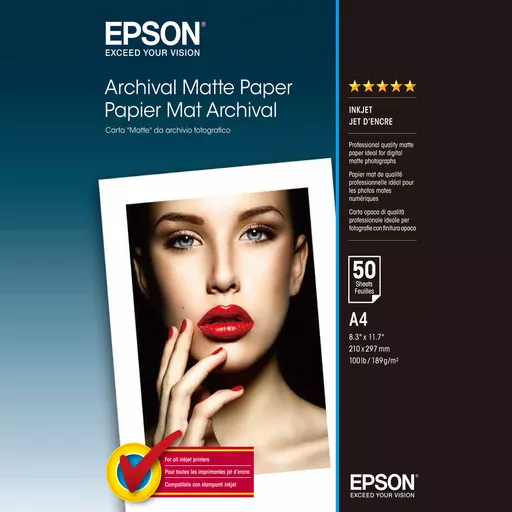 Epson Archival Matte Paper - A4 - 50 Sheets