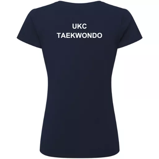 UniversityOfKent_Taekwondo_LadiesT-Shirt_Navy_Back.png