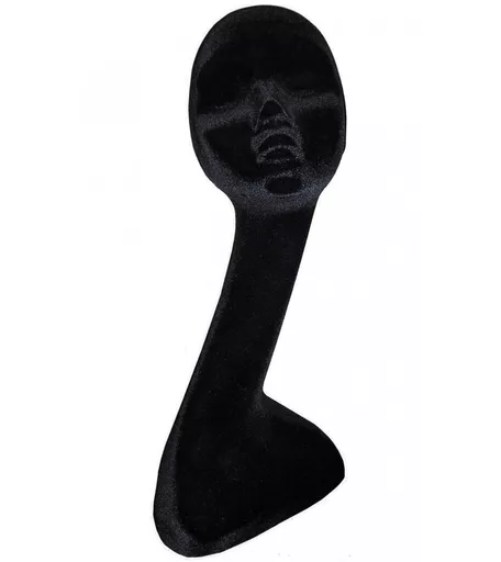 Black Flock Finish Female Swan Neck Display Head