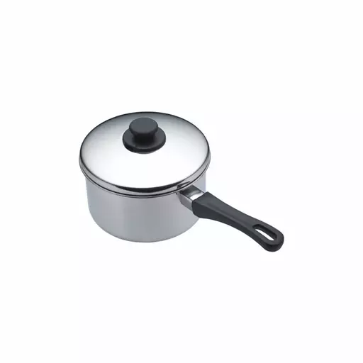 KitchenCraft Stainless Steel Extra Deep Saucepan, 16cm