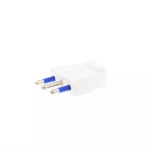 Italian Plug 16A w/ Earth Contact, White