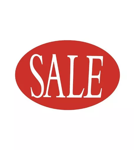 'Sale' Red & White Oval Hanging Sign - 790mm x 550mm