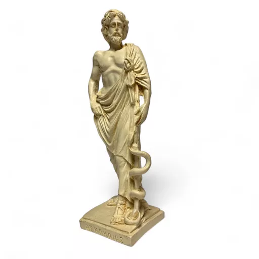 Ancient Greek Great God of Medicine Asclepius Sculpture