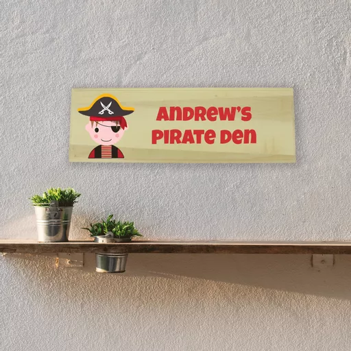 Pirate Bedroom Wooden Sign
