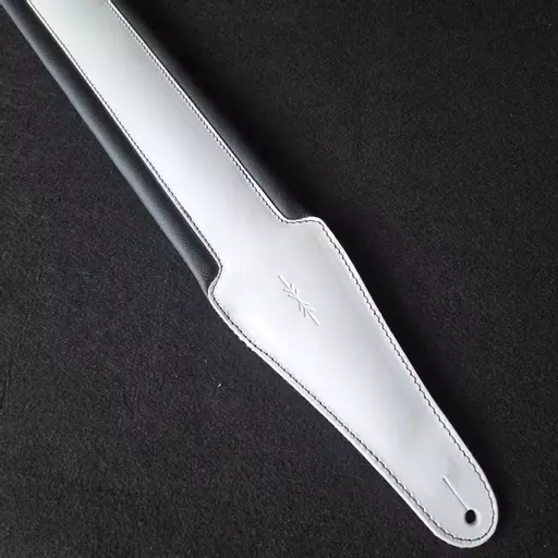 BS66 White Bass Guitar Strap - B-stock