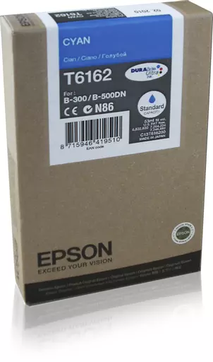 Epson C13T616200/T6162 Ink cartridge cyan, 3.5K pages 53ml for Epson B 300/500