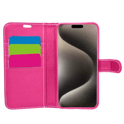 Wallet for iPhone 15 Pro Max - Pink