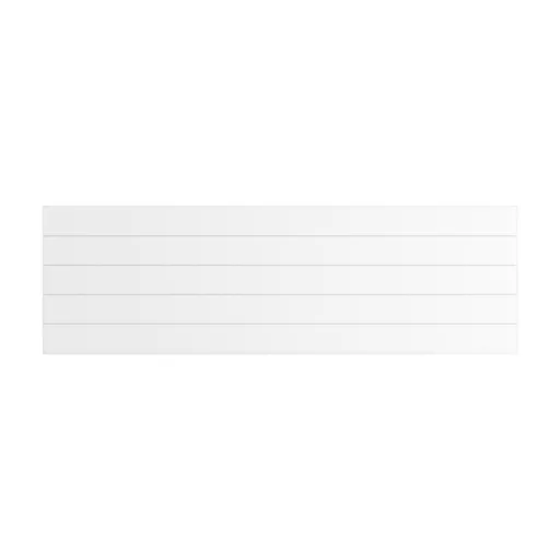 Flat Cover Plate with Lines 500 x 1600 Gloss White