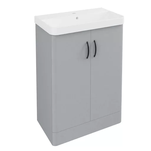 Cavone II 60CM 2 Door Basin Vanity Unit - Grey