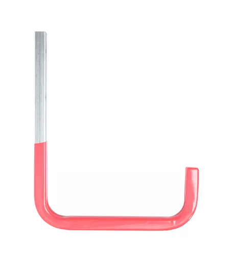 Steel Wall Hook 250mm x 300mm - Extended Vinyl Cap